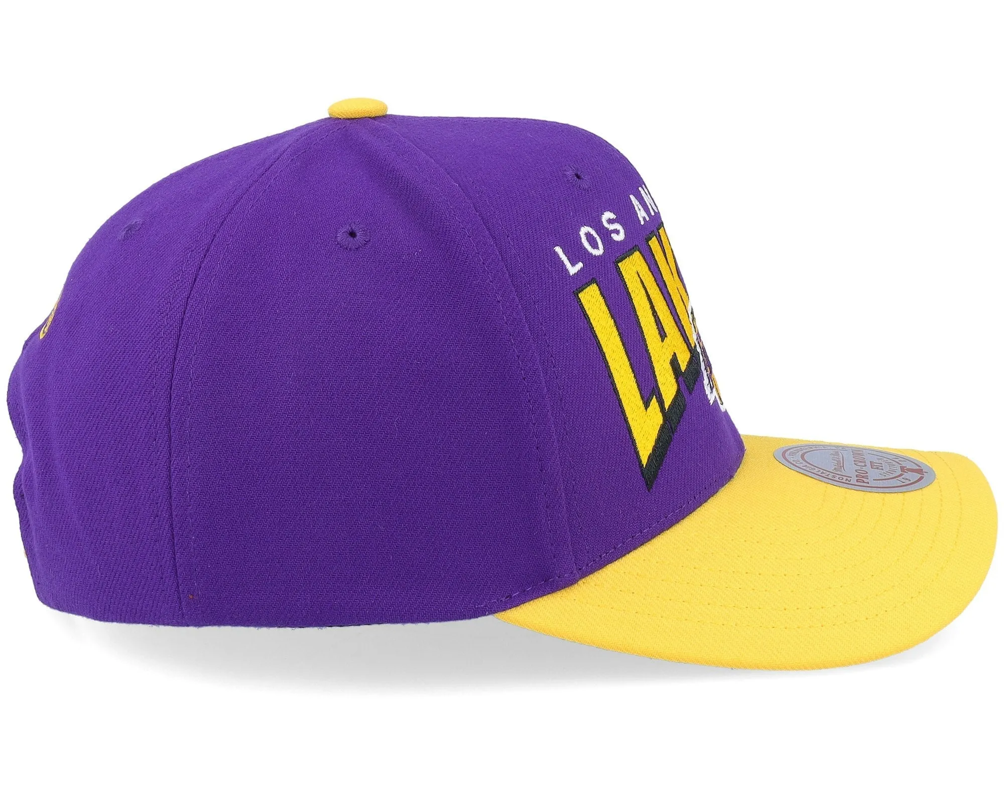 Men's Mitchell & Ness NBA Boom Text Pro Snapback Lakers - Purple sold by Zulily product image thumbnail 4