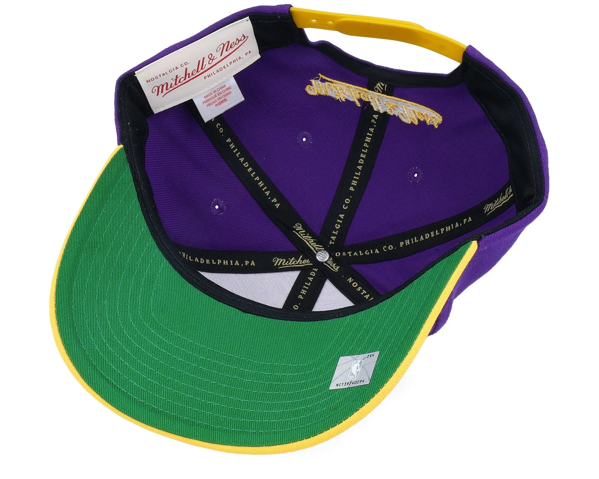 Men's Mitchell & Ness NBA Boom Text Pro Snapback Lakers - Purple sold by Zulily product image thumbnail 5
