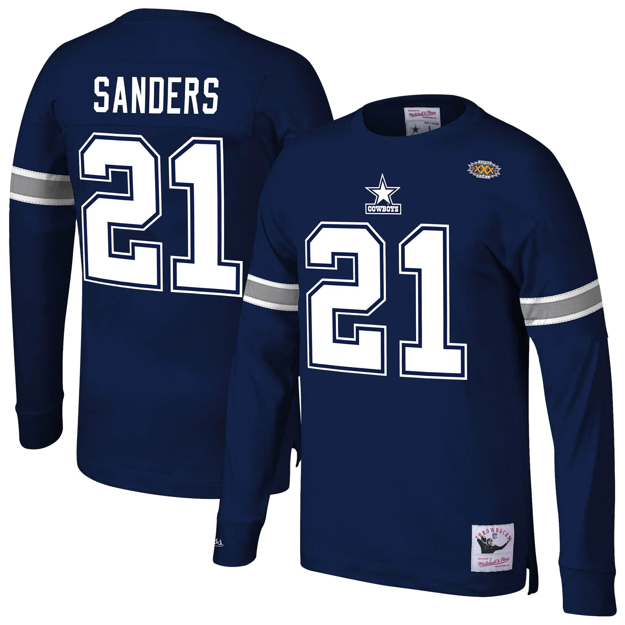 Men's Mitchell & Ness NFL N&N Ls Tee Cowboys 1996 Deion Sanders sold by Zulily