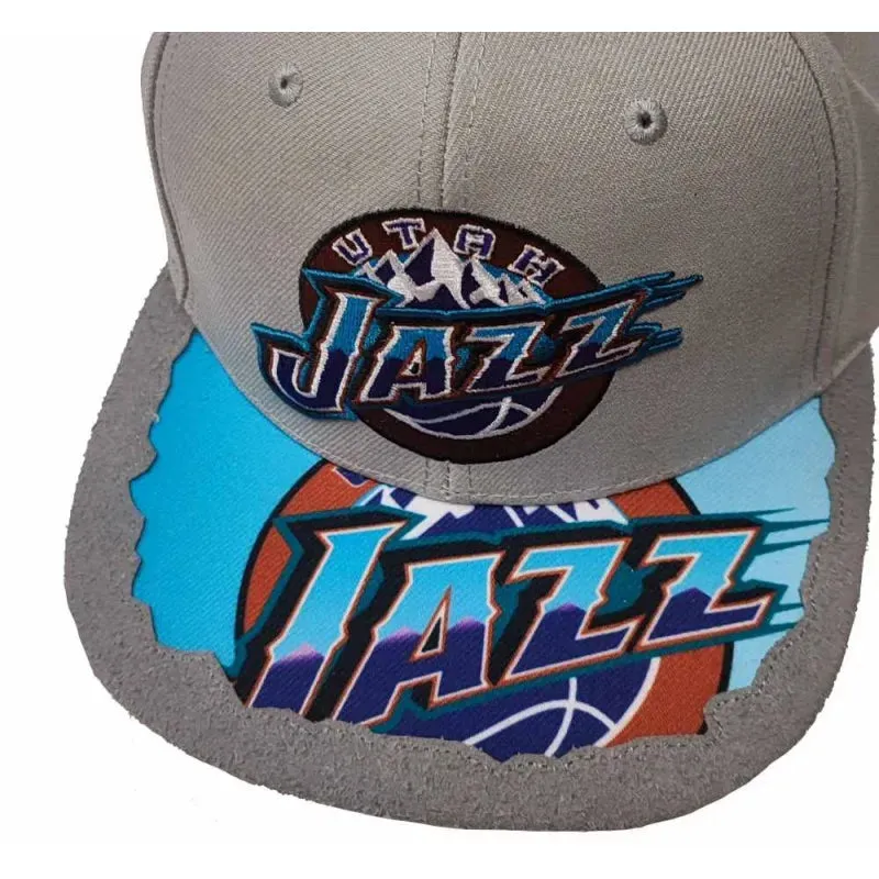 Men's Mitchell & Ness NBA Munch Time Snapback Hwc Jazz - Grey sold by Zulily product image thumbnail 2