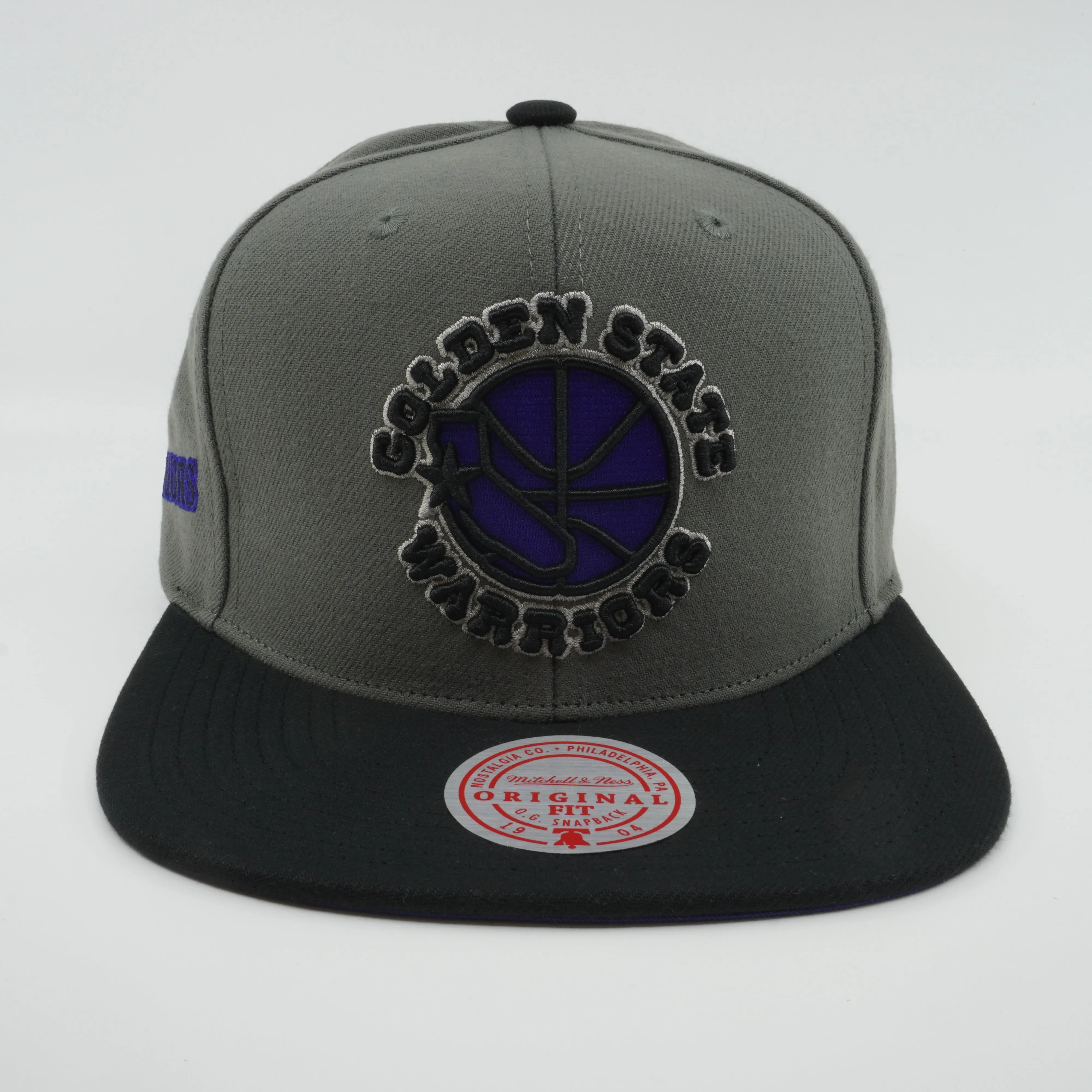 Men's Mitchell & Ness NBA Storm Front Snapback Hwc Warriors - Grey sold by Zulily product image thumbnail 2