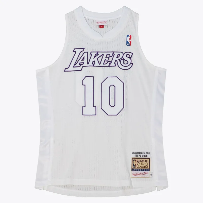 Men's Mitchell & Ness NBA Christmas Day Jersey Lakers 2012 Steve Nash sold by Zulily