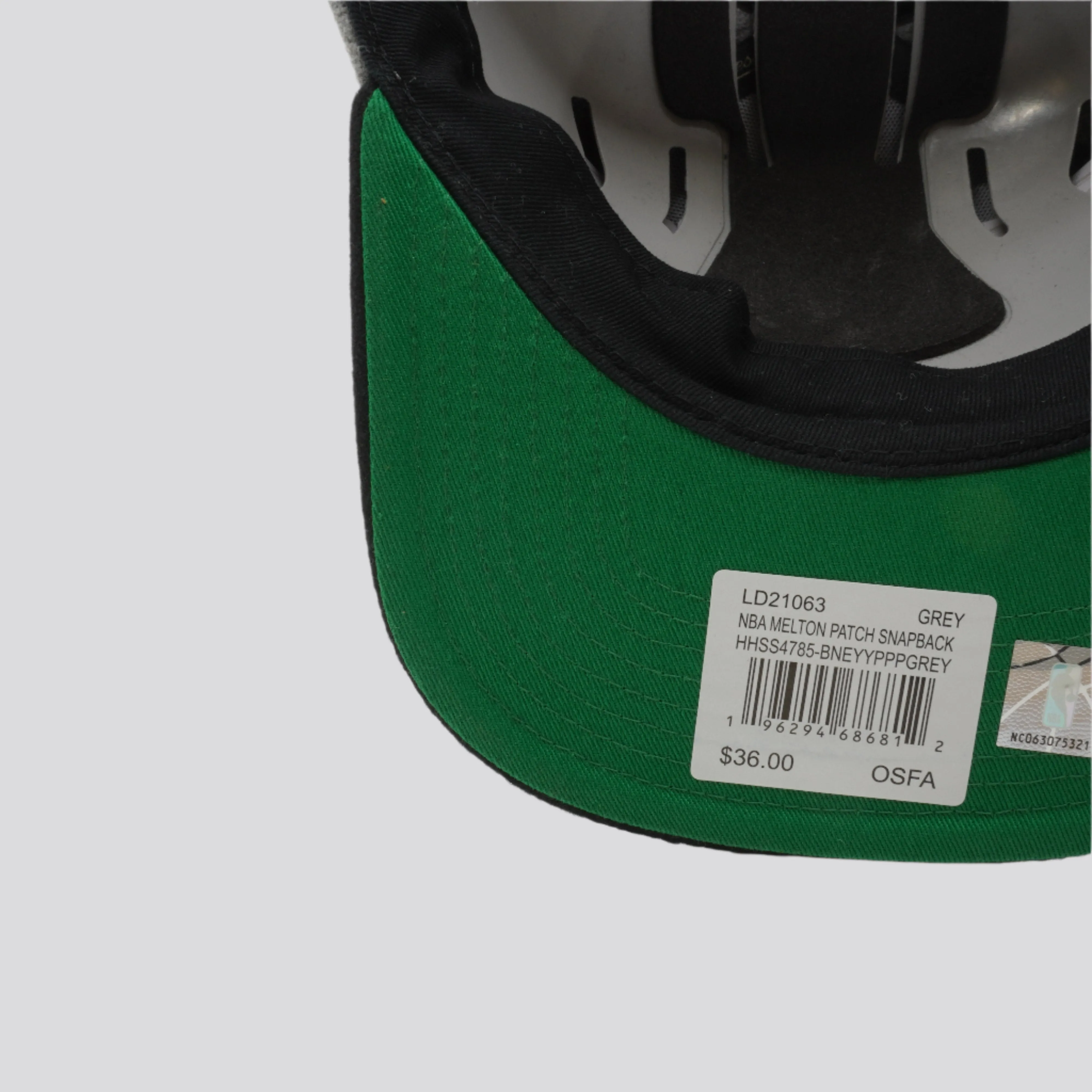 Men's Mitchell & Ness NBA Melton Patch Snapback Nets - Grey sold by Zulily product image thumbnail 5