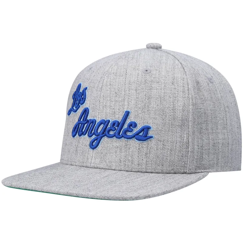 Men's Mitchell & Ness NBA Team Heather 2.0 Snapback Hwc Lakers sold by Zulily