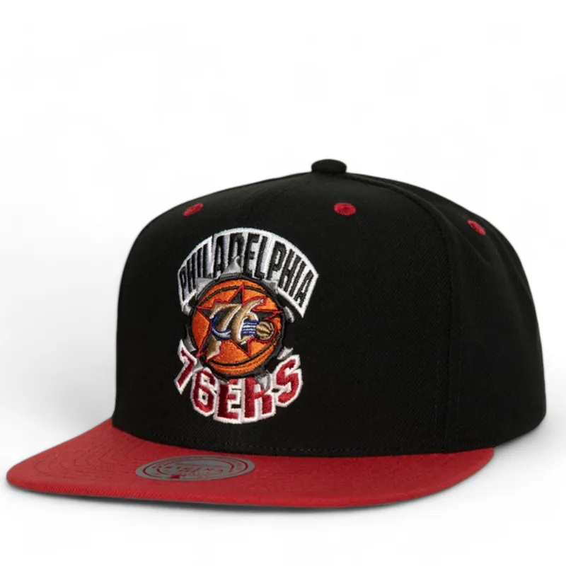 Men's Mitchell & Ness NBA Breakthrough Snapback Hwc 76Ers - Black sold by Zulily
