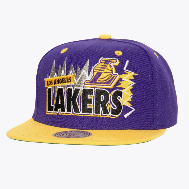 Men's Mitchell & Ness NBA Buzz Snapback Lakers - Purple sold by Zulily