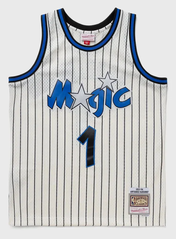 Men's Mitchell & Ness Cream Team Color Swingman Jersey Magic 1993 Penny Hardaway sold by Zulily