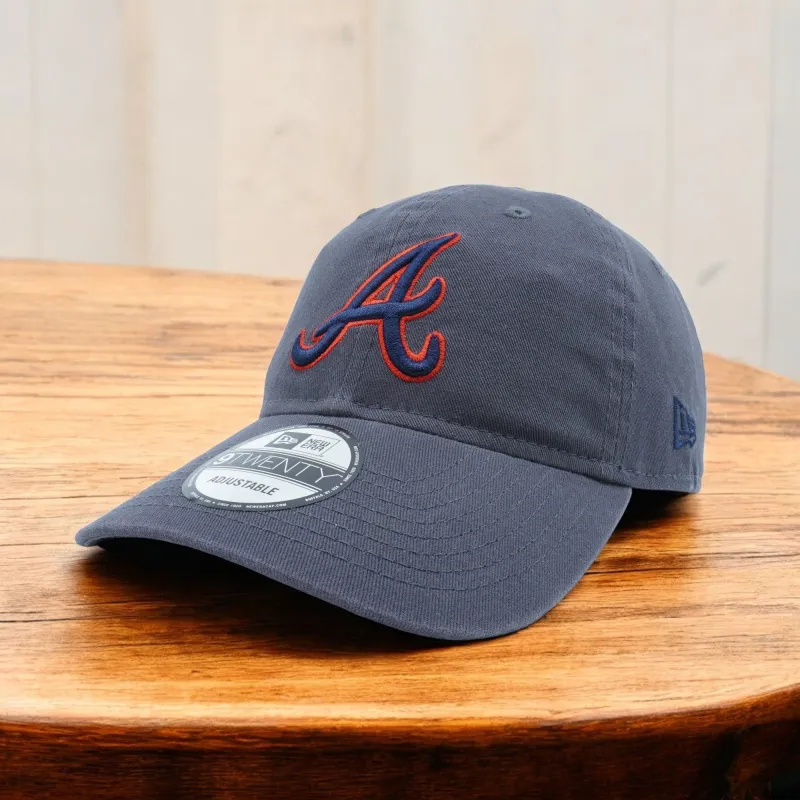 Men's New Era MLB Atlanta Braves 920 Strapback - Graphite sold by Zulily