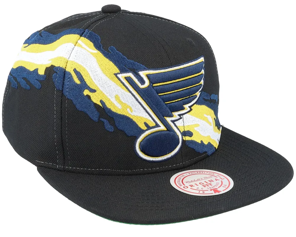 Men's Mitchell & Ness Nhl Vintage Paintbrush Snapback Blues sold by Zulily
