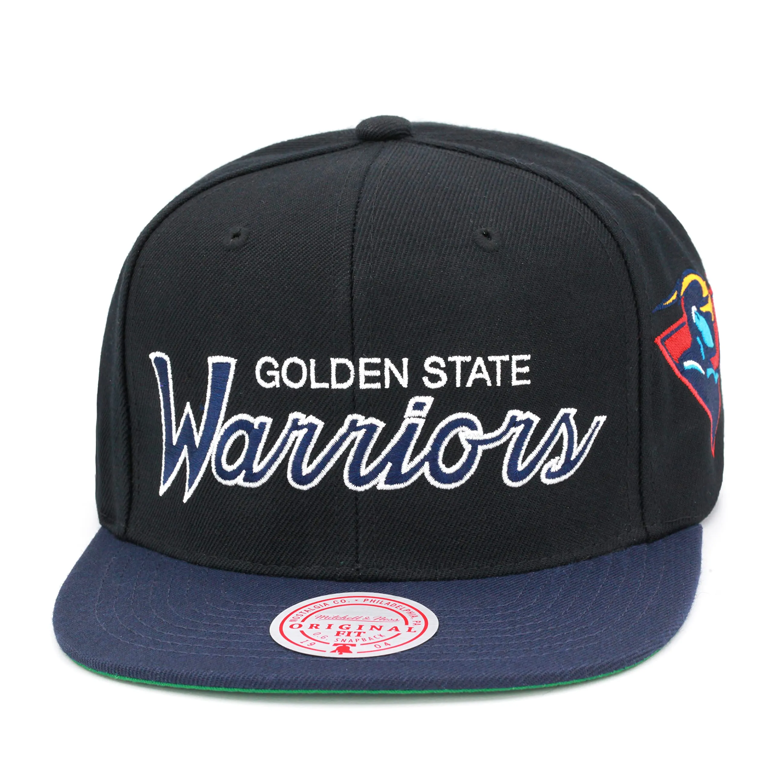 Men's Mitchell & Ness NBA Team Script 2.0 Snapback Hwc Warriors sold by Zulily