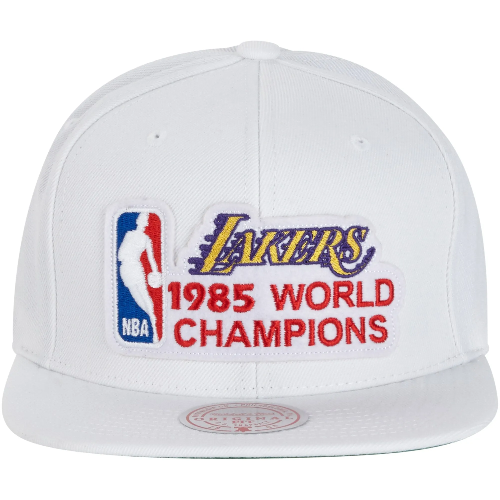 Men's Mitchell & Ness NBA Champs Snapback Hwc Lakers - White sold by Zulily product image thumbnail 2