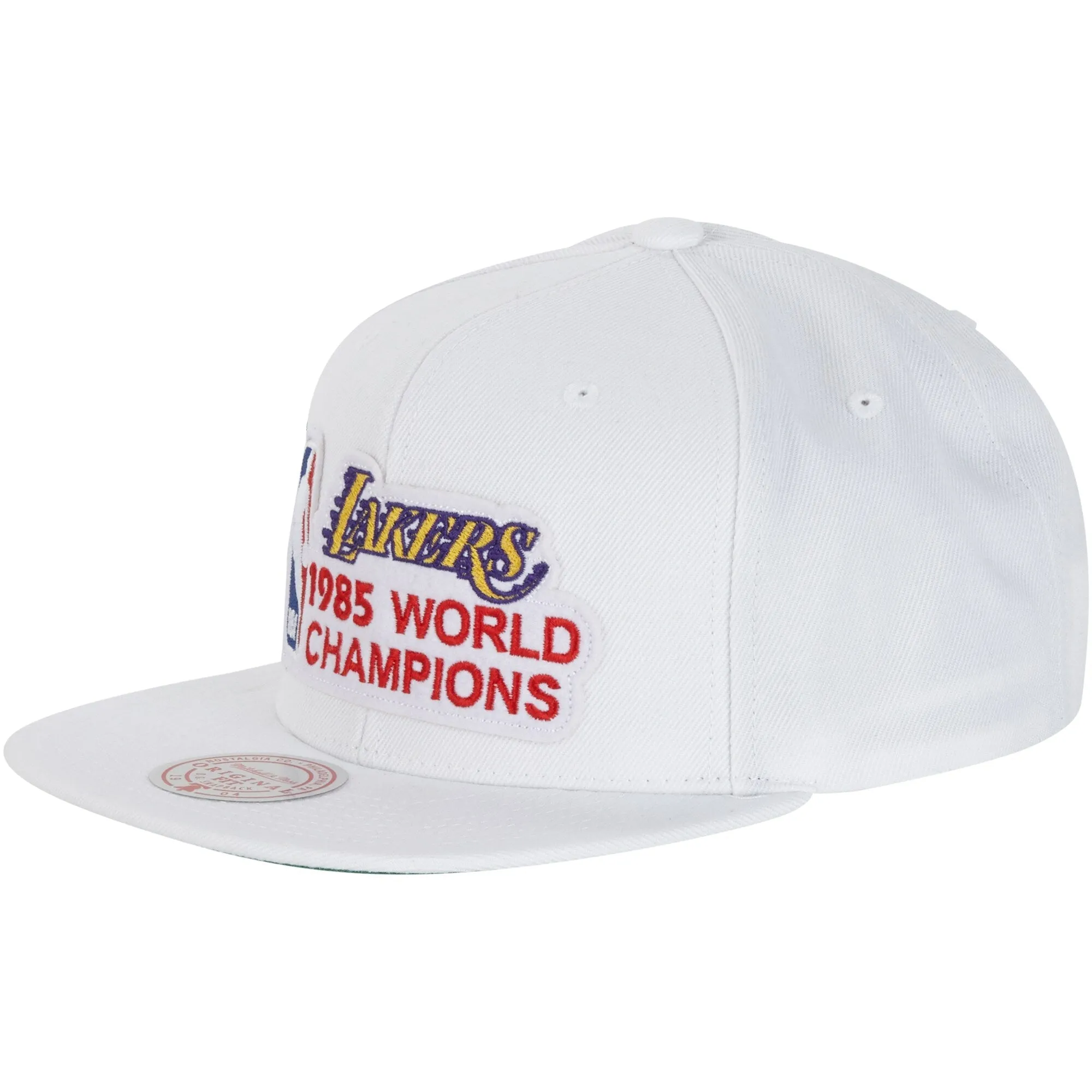 Men's Mitchell & Ness NBA Champs Snapback Hwc Lakers - White sold by Zulily
