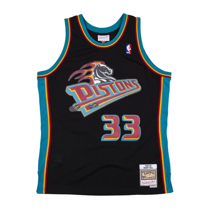 Men's Mitchell & Ness NBA Reload Swingman Jersey Pistons 1998 Grant Hill made by Mitchell & Ness