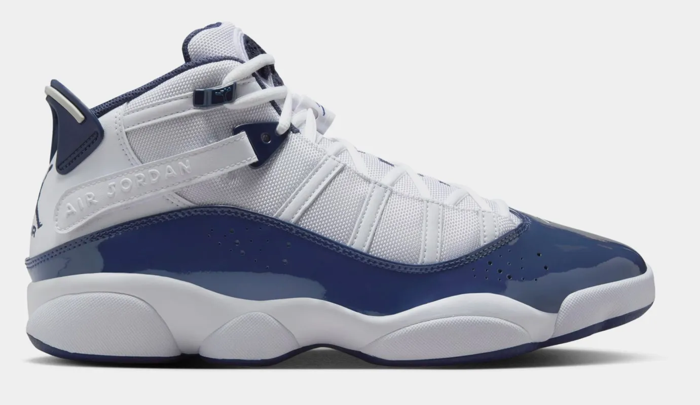 Men's Air Jordan 6 Rings 'White Midnight Navy' sold by Zulily