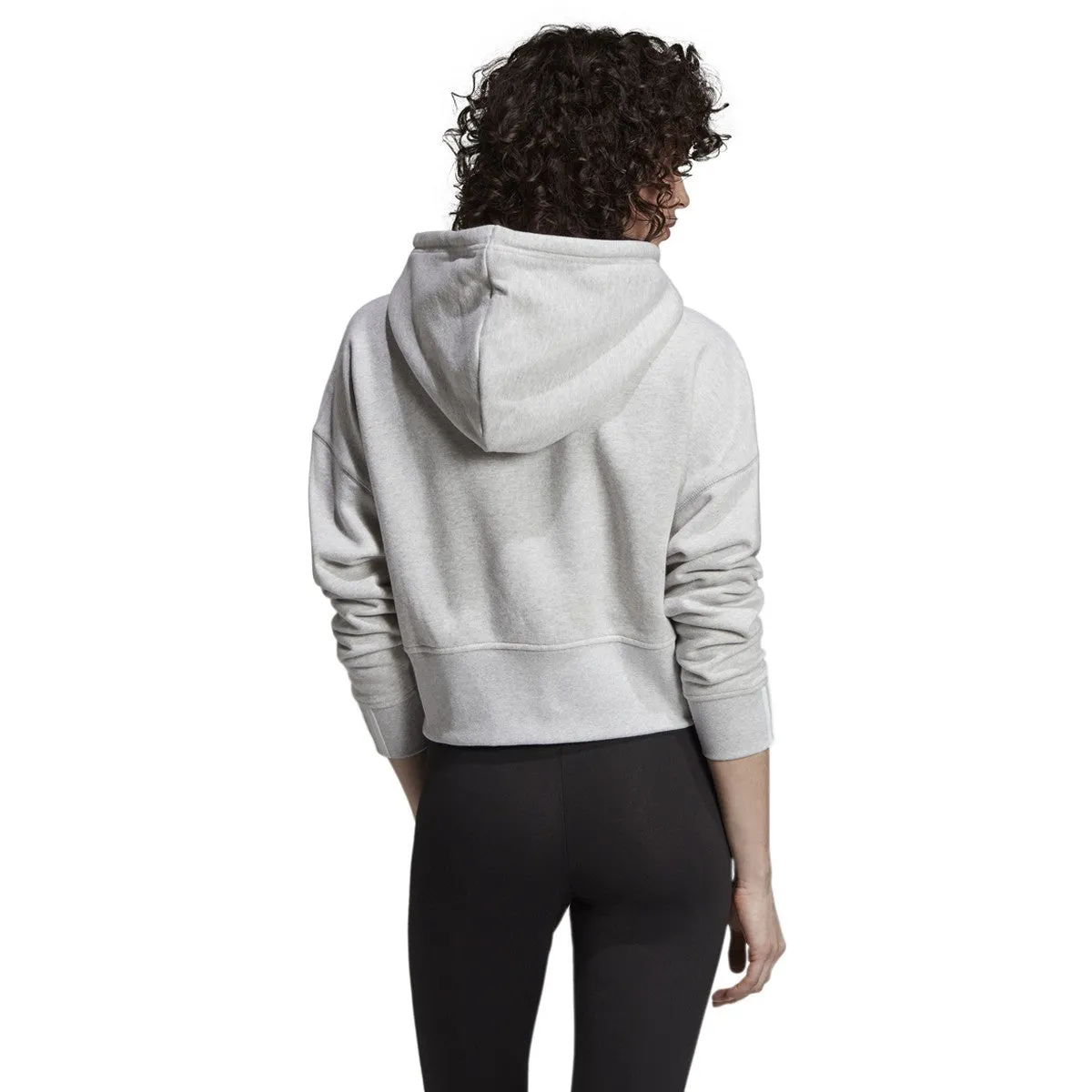 Women's adidas 3-Stripes Cropped Hoodie sold by Zulily product image thumbnail 2