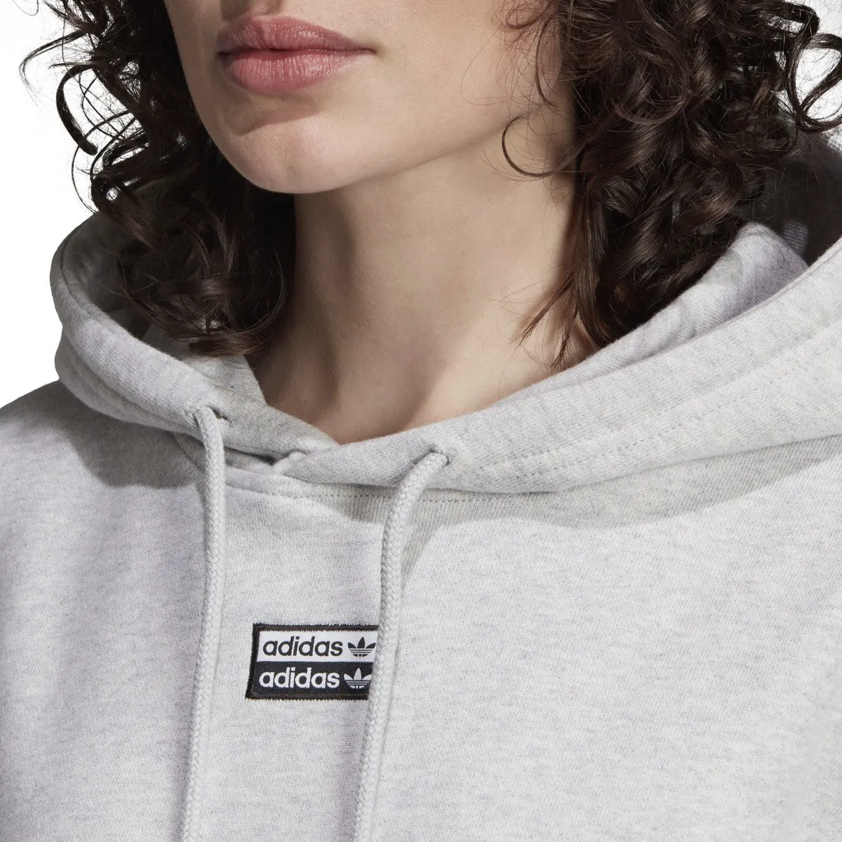 Women's adidas 3-Stripes Cropped Hoodie sold by Zulily product image thumbnail 3