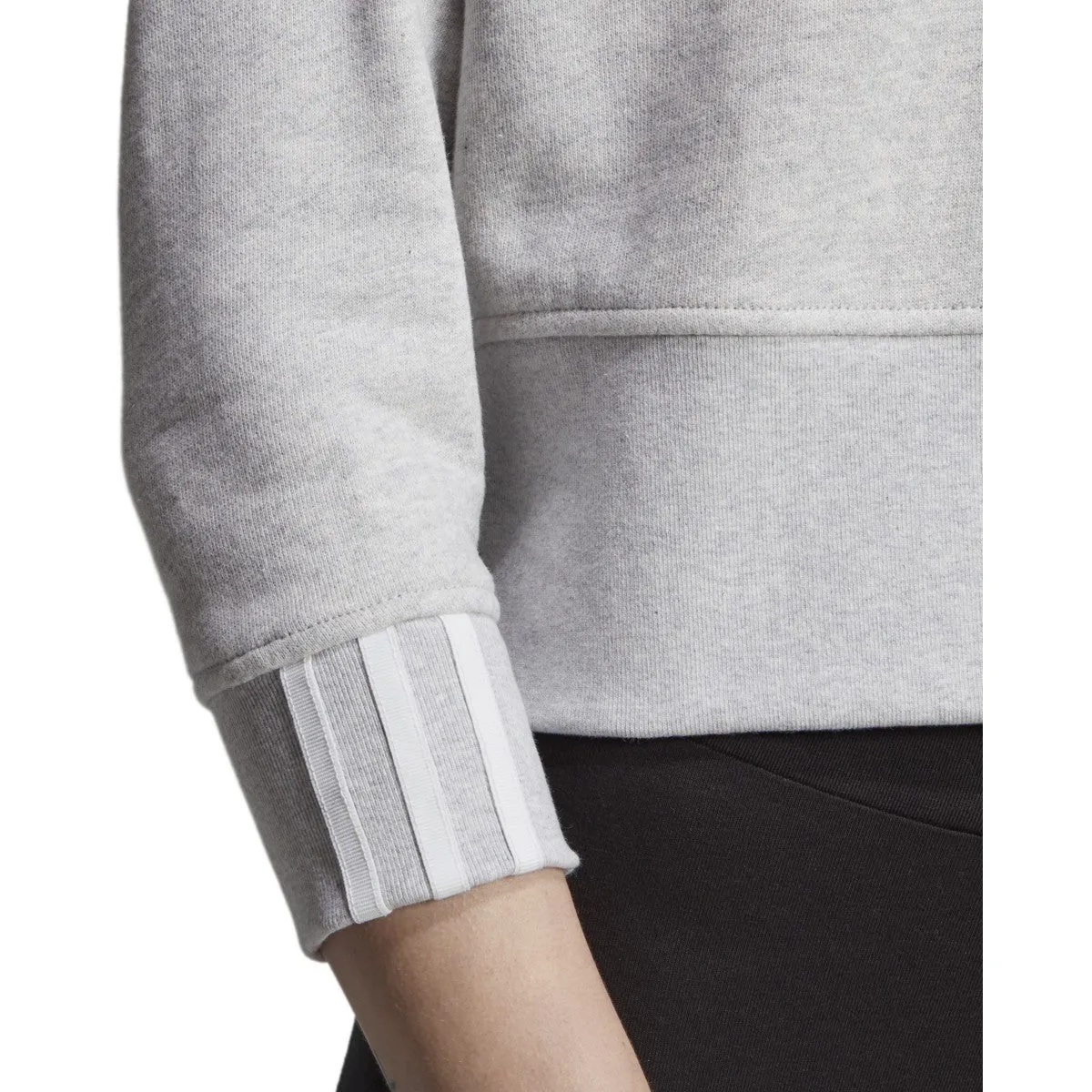 Women's adidas 3-Stripes Cropped Hoodie sold by Zulily product image thumbnail 4