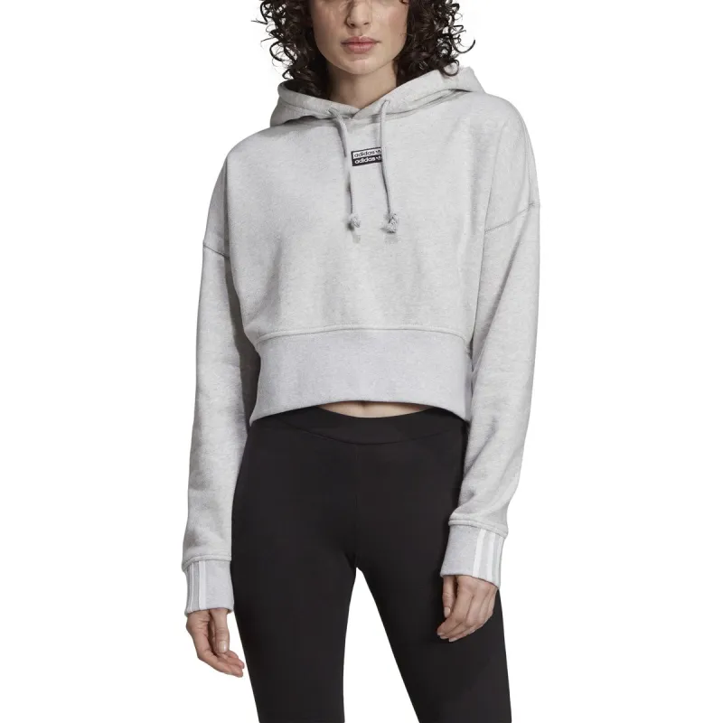 Women's adidas 3-Stripes Cropped Hoodie sold by Zulily