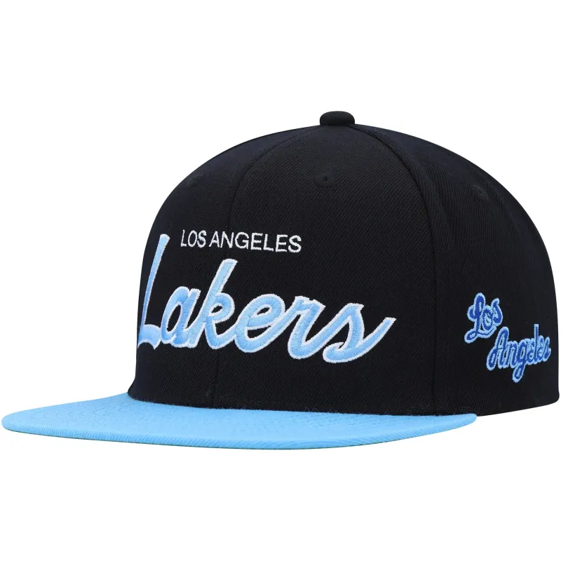 Men's Mitchell & Ness NBA Team Script 2.0 Snapback Hwc Lakers sold by Zulily