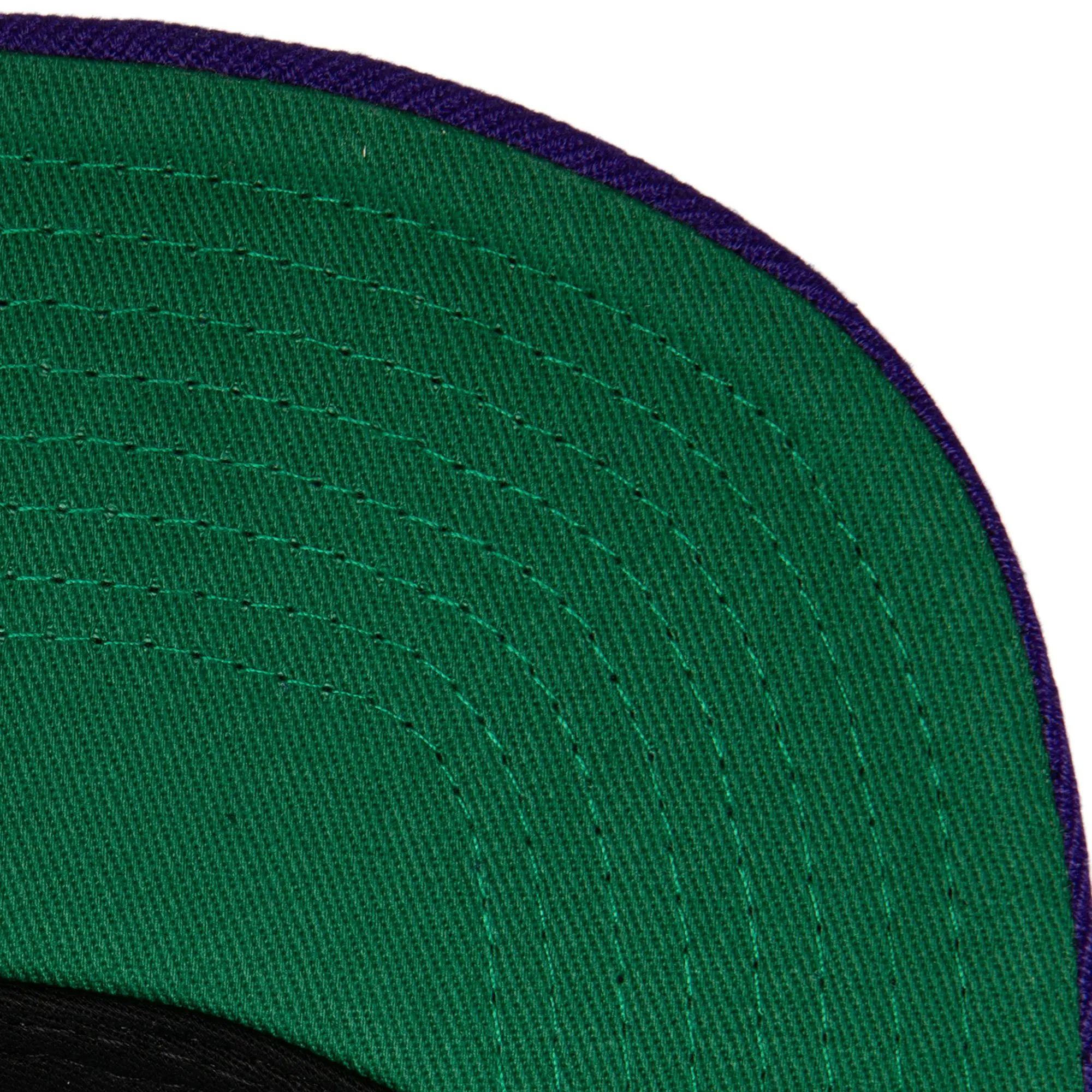 Men's Mitchell & Ness NBA What The Pinstripe Snapback Lakers - Purple sold by Zulily product image thumbnail 3