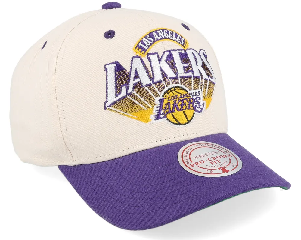 Men's Mitchell & Ness NBA Horizon Pro Snapback Lakers sold by Zulily
