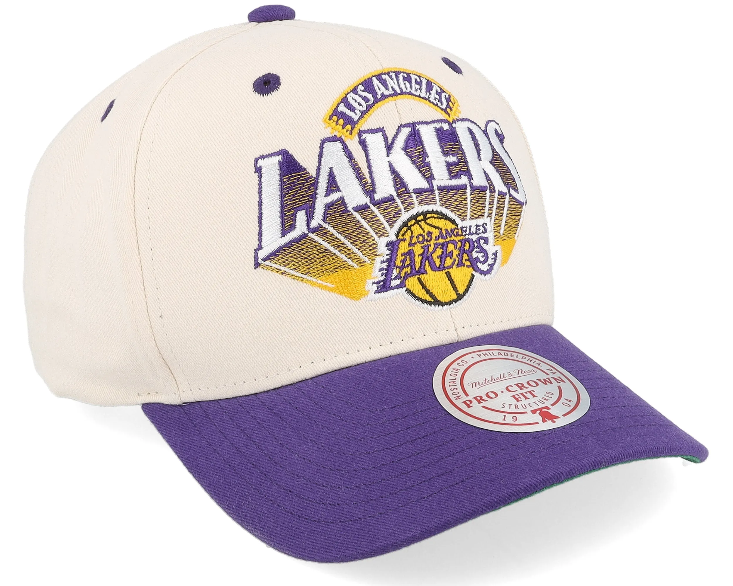Men's Mitchell & Ness NBA Horizon Pro Snapback Lakers sold by Zulily