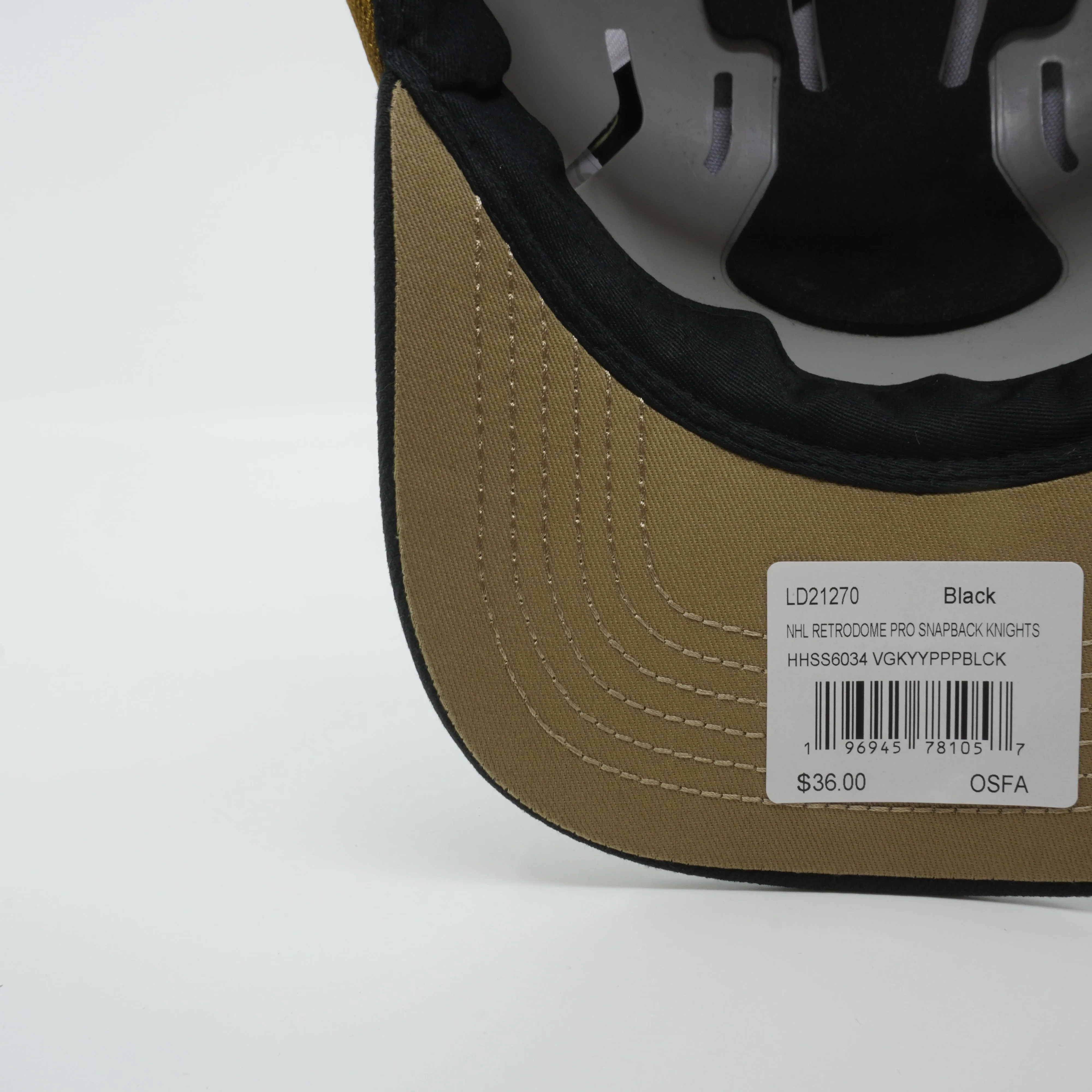 Men's Mitchell & Ness Nhl Retrodome Pro Snapback Knights - Black sold by Zulily product image thumbnail 5
