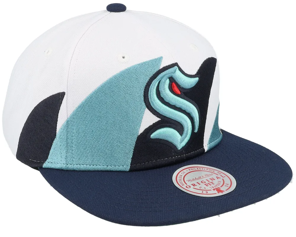 Men's Mitchell & Ness Nhl Vintage Sharktooth Snapback Kraken sold by Zulily