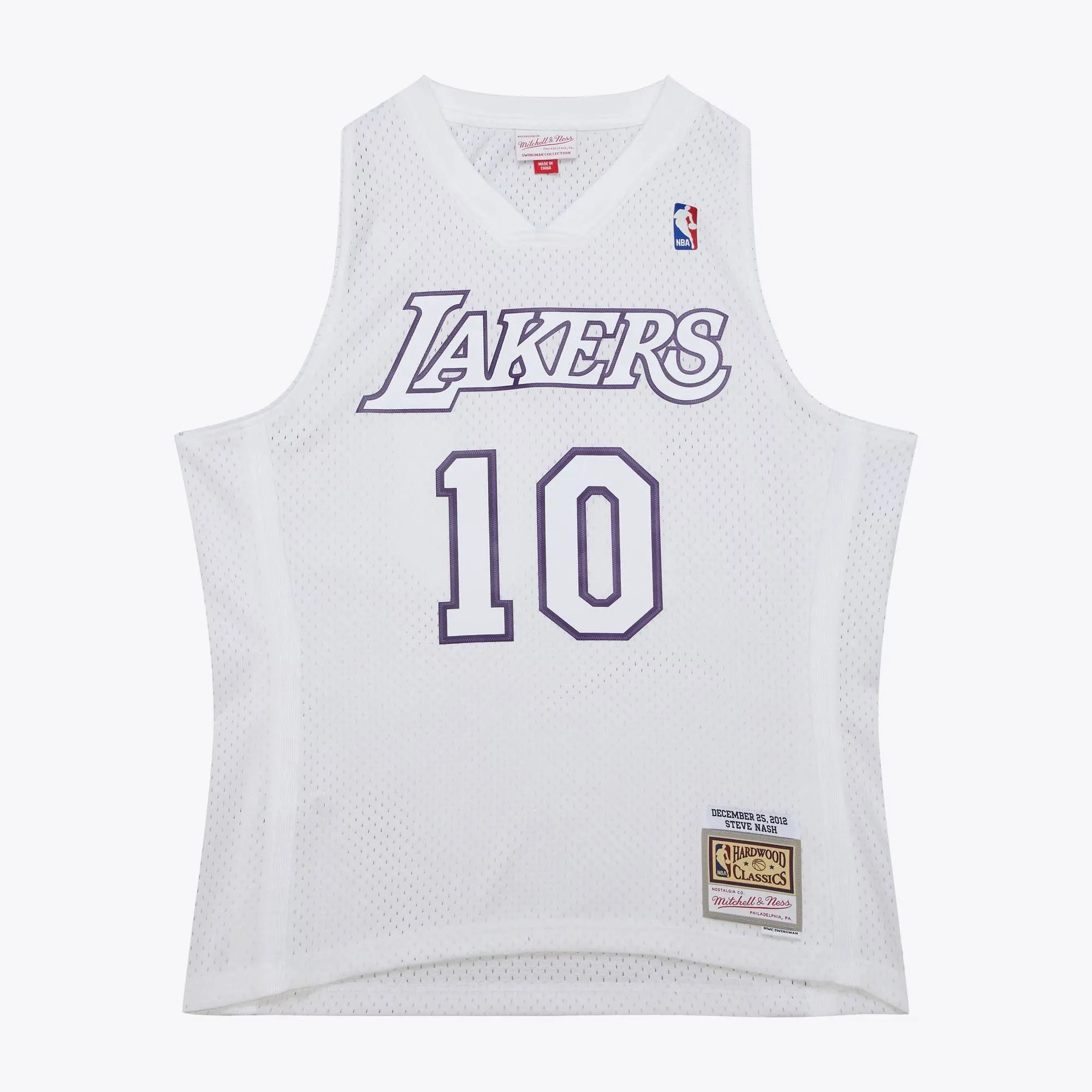 Men's Mitchell & Ness NBA Day Jersey Lakers 2012 Steve Nash sold by Zulily