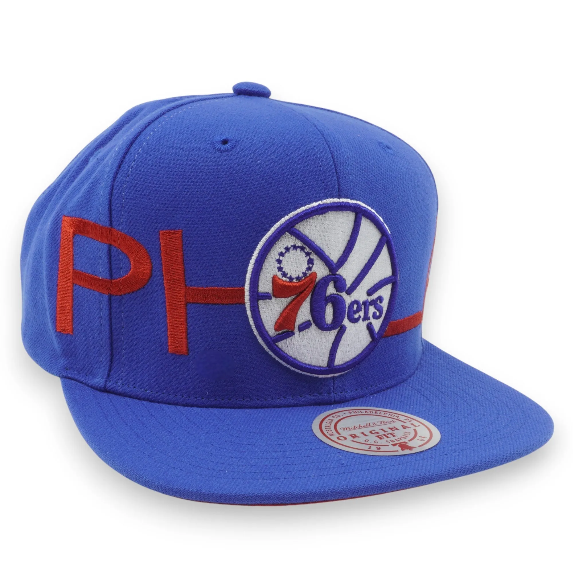 Men's Mitchell & Ness NBA Full Frontal Snapback Hwc 76Ers - Blue sold by Zulily product image thumbnail 3