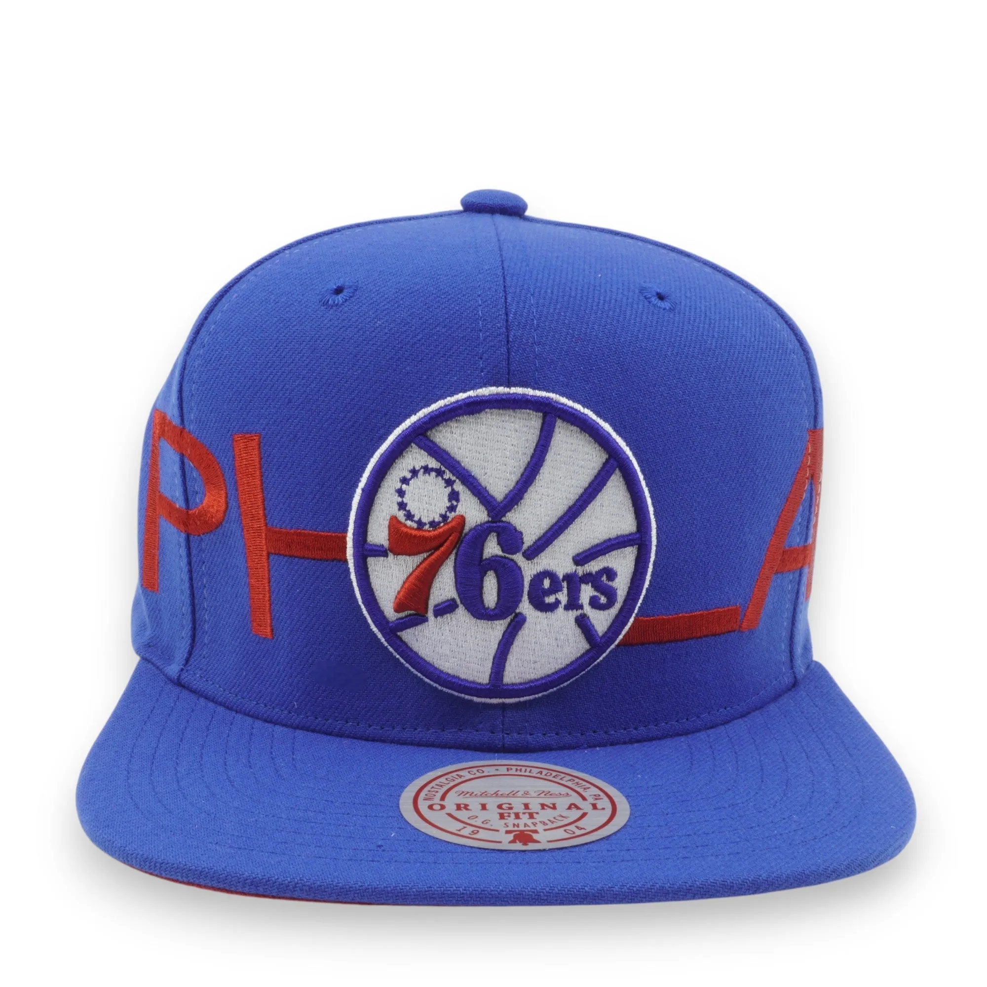 Men's Mitchell & Ness NBA Full Frontal Snapback Hwc 76Ers - Blue sold by Zulily product image thumbnail 2
