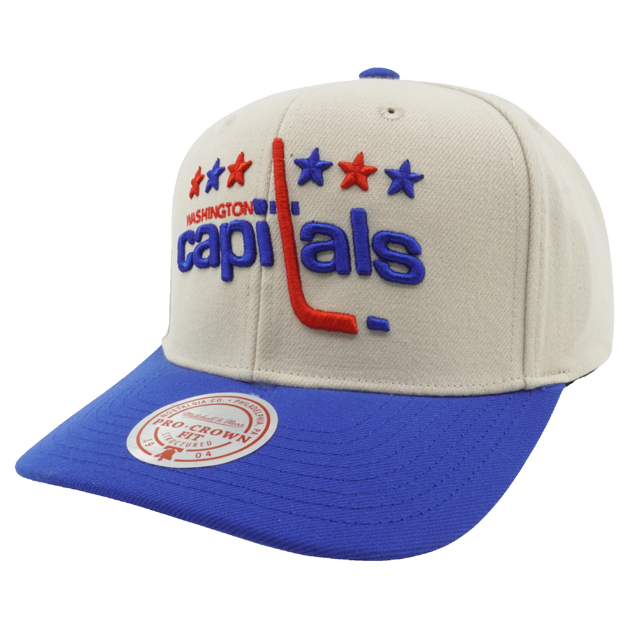 Men's Mitchell & Ness Nhl Game On Pro Snapback Vntg Capitals - Off White sold by Zulily