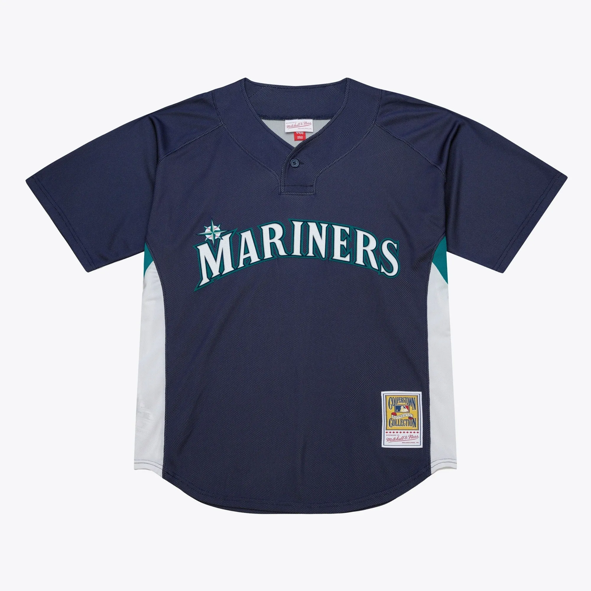 Men's Mitchell & Ness MLB Dark Bp Jersey Mariners 2010 Ken Griffey Jr sold by Zulily