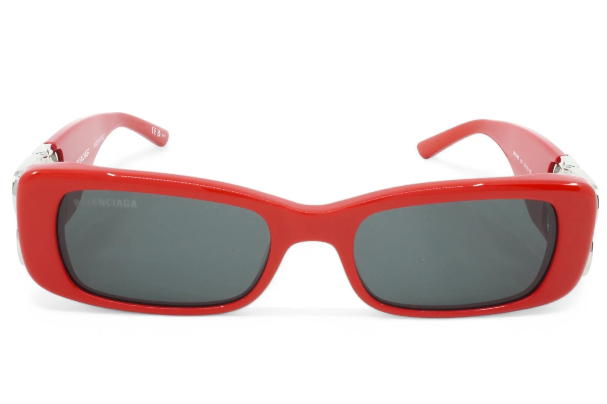 Women's Balenciaga Rectangular Sunglasses - Red/Silver sold by Zulily product image thumbnail 3
