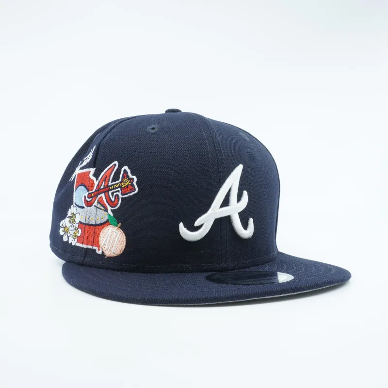 Men's New Era MLB Atlanta Braves 950 Strapback City Cluster - Navy sold by Zulily