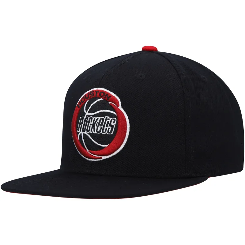 Men's Mitchell & Ness NBA Born And Bred Snapback Hwc Rockets - Black sold by Zulily