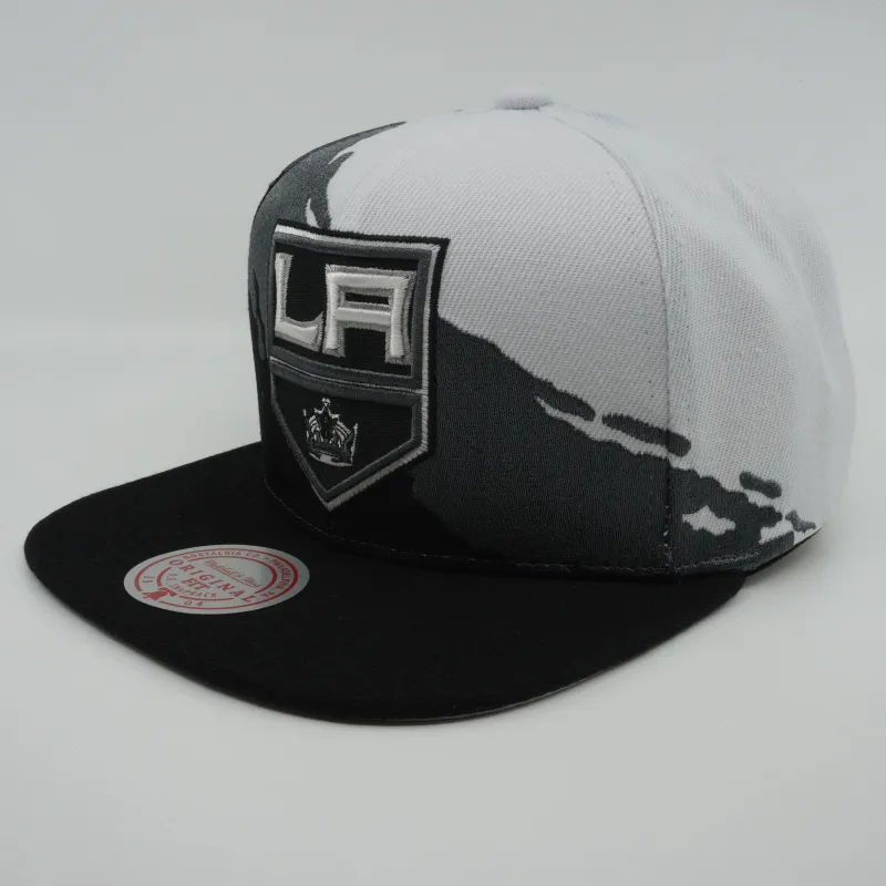 Men's Mitchell & Ness Nhl Paintbrush Snapback Kings - Black-White sold by Zulily