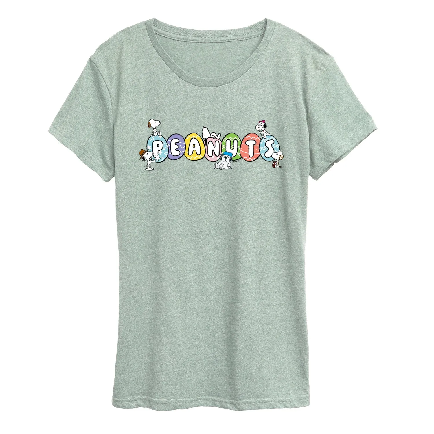 Peanuts - Snoopy Eggs - Women's Short Sleeve Graphic T-Shirt sold by Zulily product image thumbnail 4