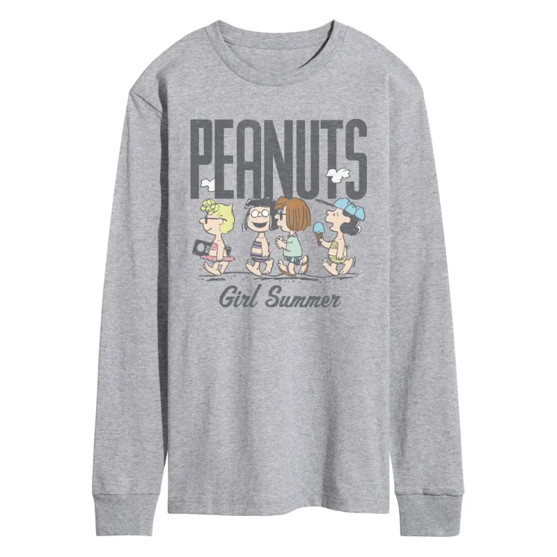 Peanuts - Girl Summer - Men's Long Sleeve Graphic T-Shirt sold by Zulily