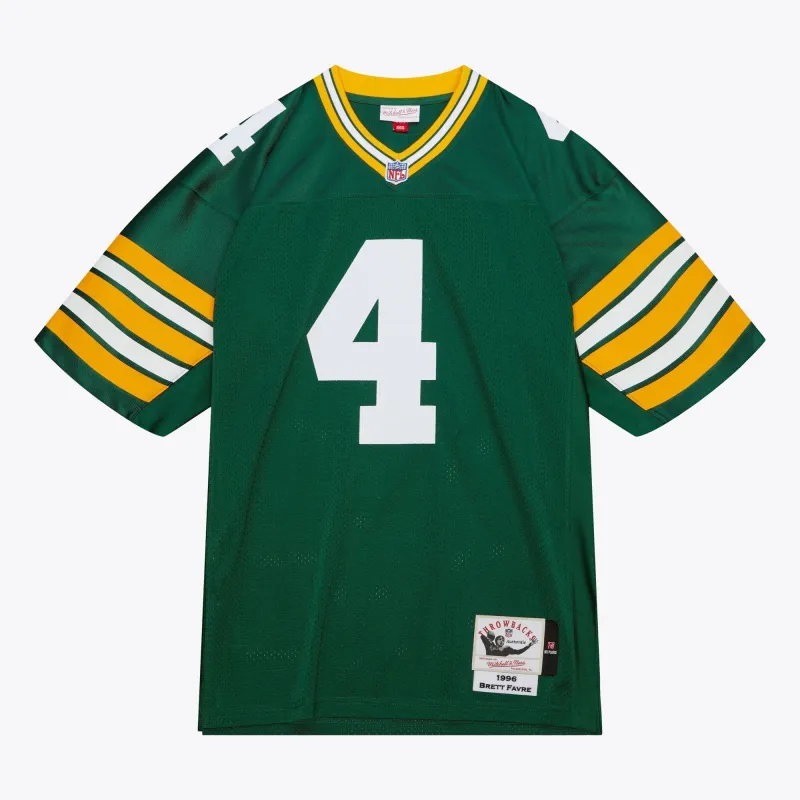 Men's Mitchell & Ness NFL Dark Jersey Packers 1996 Brett Favre sold by Zulily