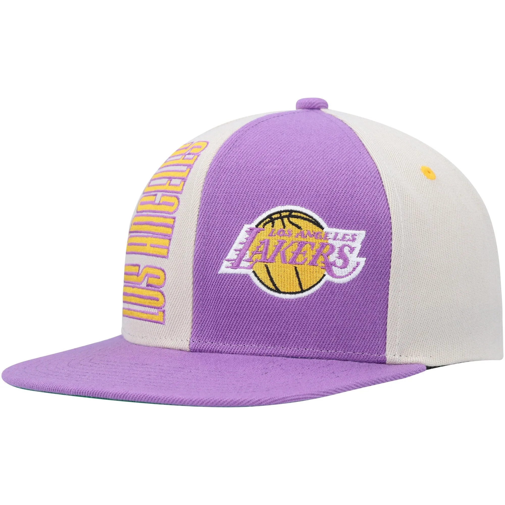Men's Mitchell & Ness NBA Pop Panel Snapback Hwc Lakers - Off White sold by Zulily