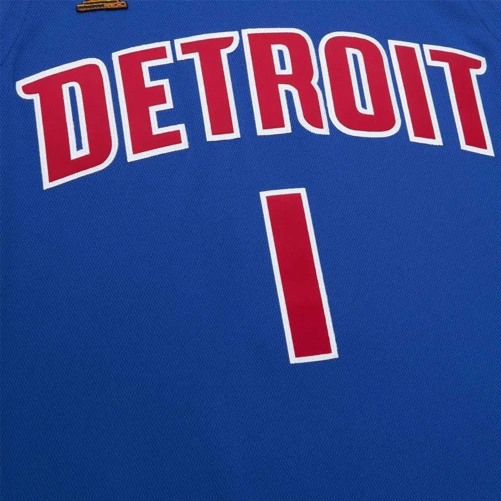Men's Mitchell & Ness Dark Finals Jersey Pistons 2003 Chauncey Billups sold by Zulily product image thumbnail 3