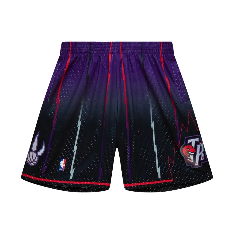 Mitchell & Ness NBA Fadeaway Swingman Shorts Toronto Raptors 1998 sold by Zulily