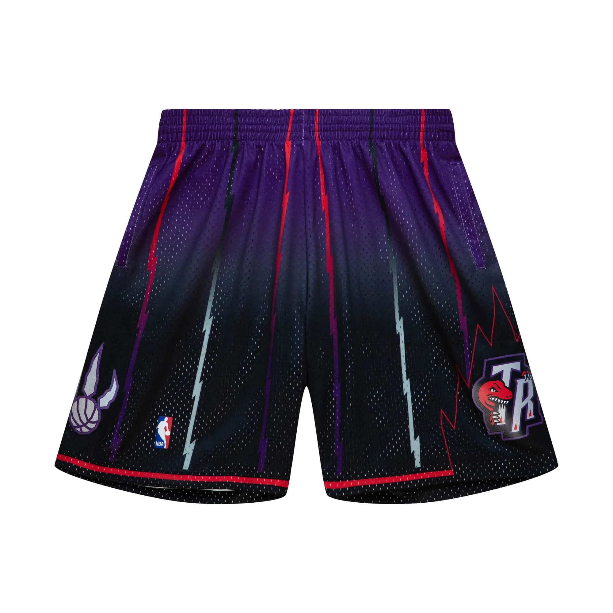 Mitchell & Ness NBA Fadeaway Swingman Shorts Toronto Raptors 1998 sold by Zulily