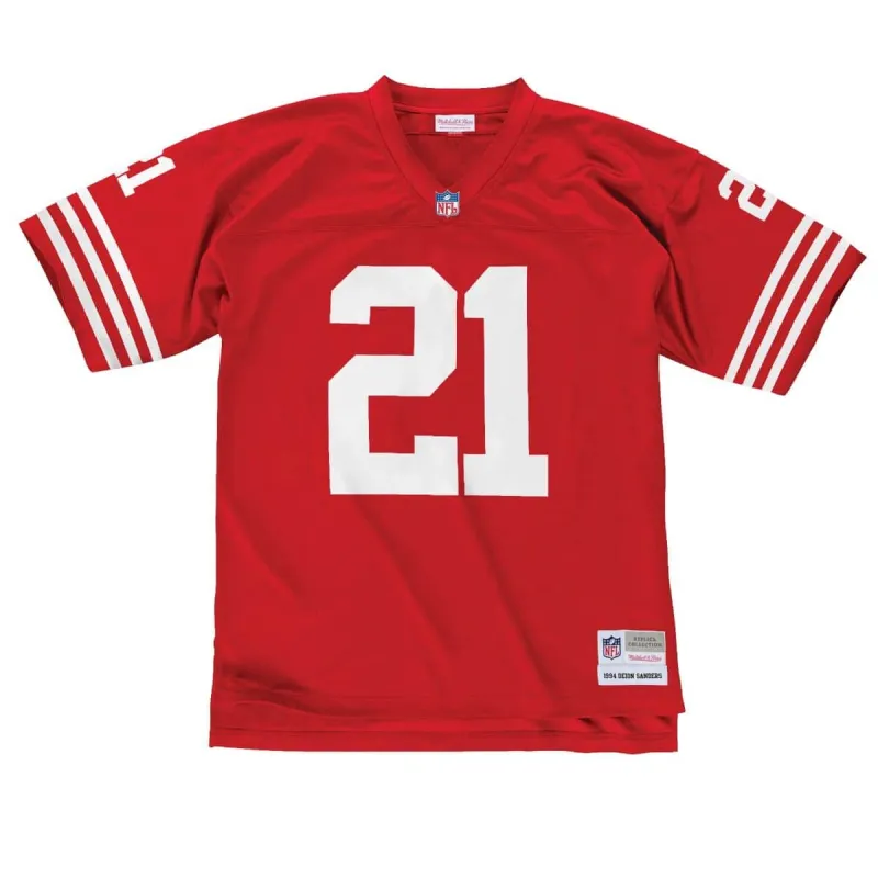 Mitchell & Ness NFL Legacy Jersey San Francisco 49Ers 94 Deion Sanders sold by Zulily