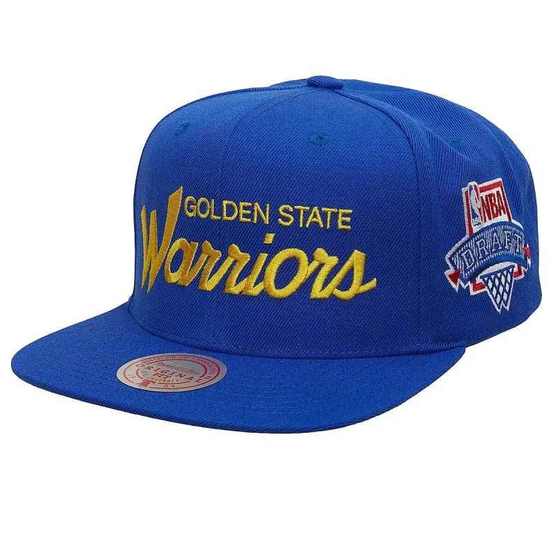 Men's Mitchell & Ness NBA Just Don Draft Snapback Hwc Warriors - Blue sold by Zulily