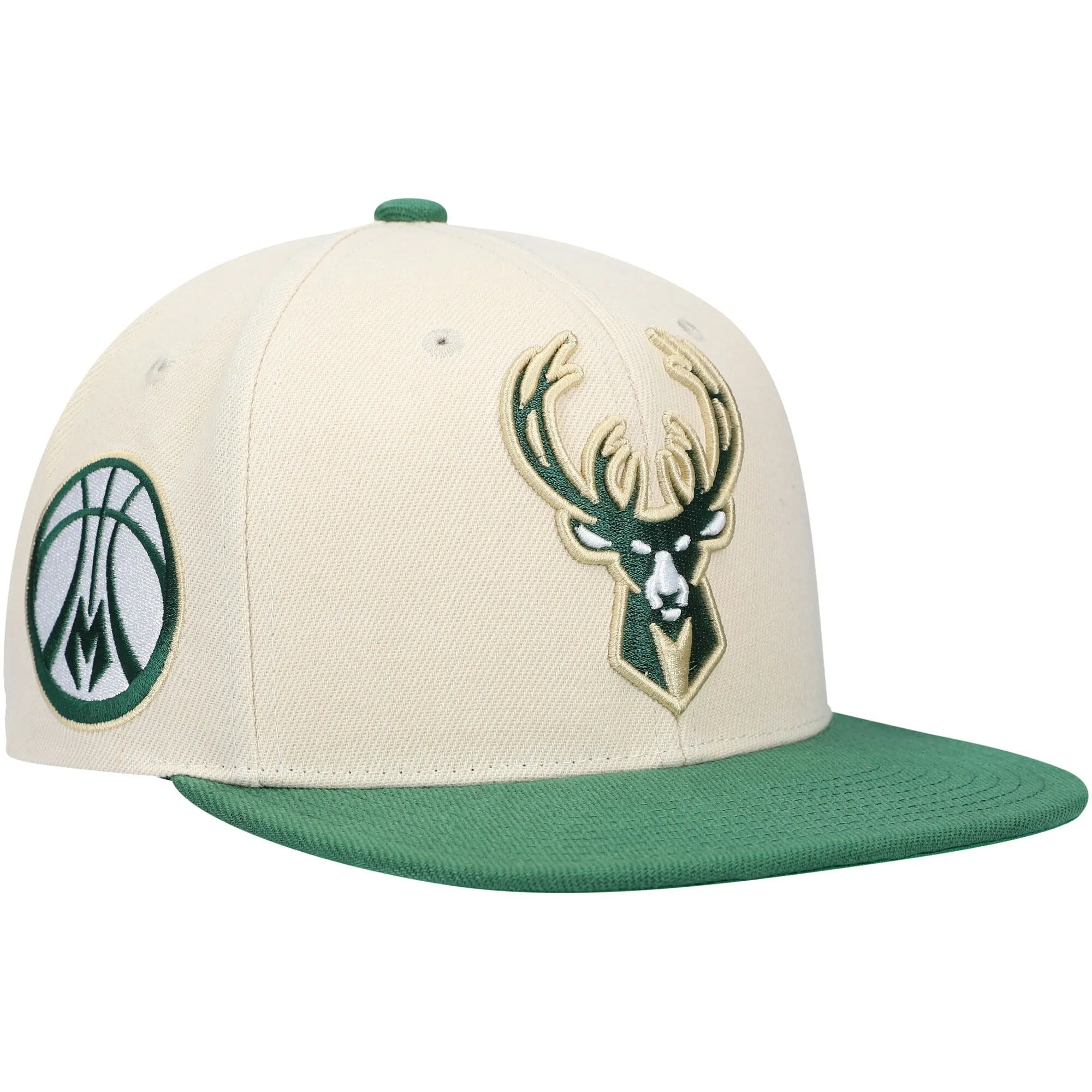 Men's Mitchell & Ness NBA Xl Wordmark Snapback Bucks sold by Zulily product image thumbnail 3