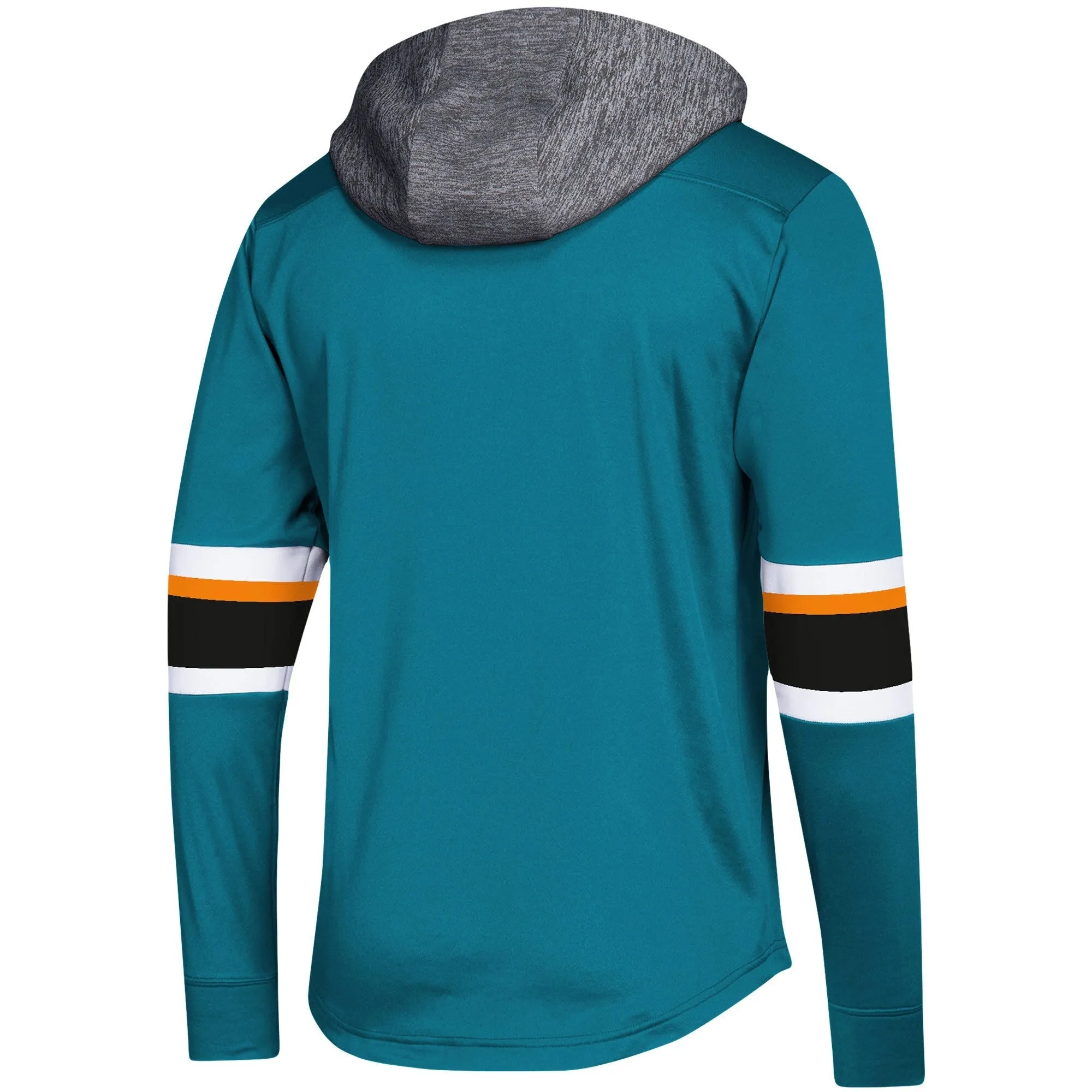 Men's adidas Nhl San Jose Sharks Platinum Jersey Hoodie sold by Zulily product image thumbnail 3