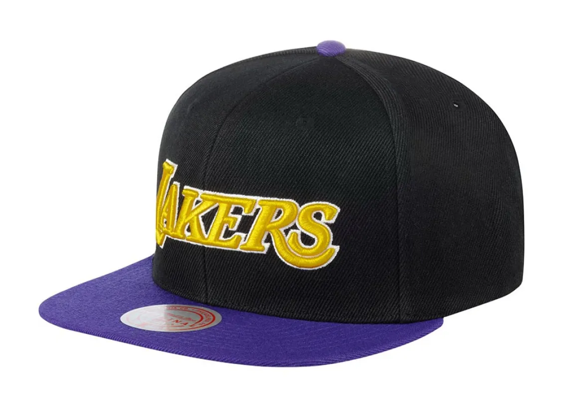 Men's Mitchell & Ness NBA Core Basic Snapback Lakers sold by Zulily