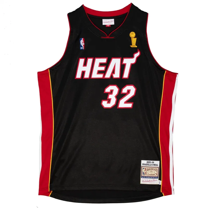 Mitchell & Ness NBA Authentic Road Finals Jersey Heat 05-06 Shaquille O'Neal sold by Zulily
